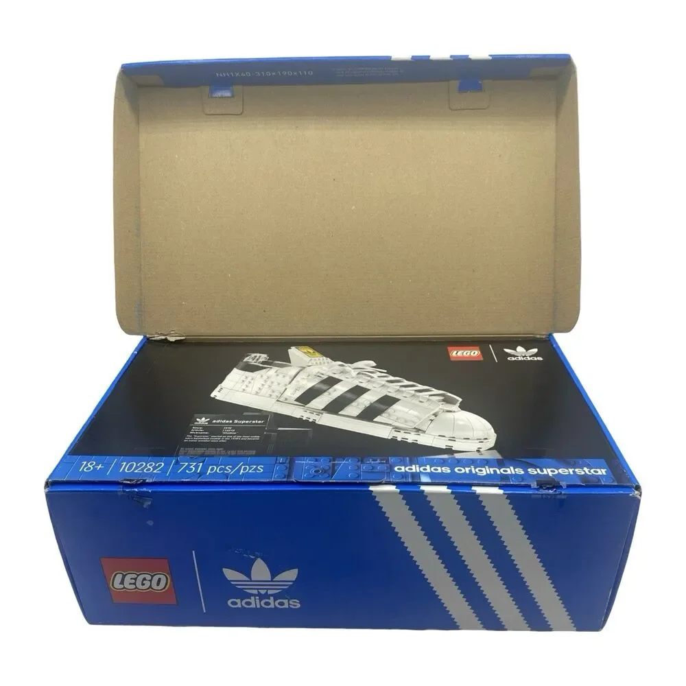 LEGO Icons: Adidas Originals Superstar (10282) Complete *Damaged Box - READ